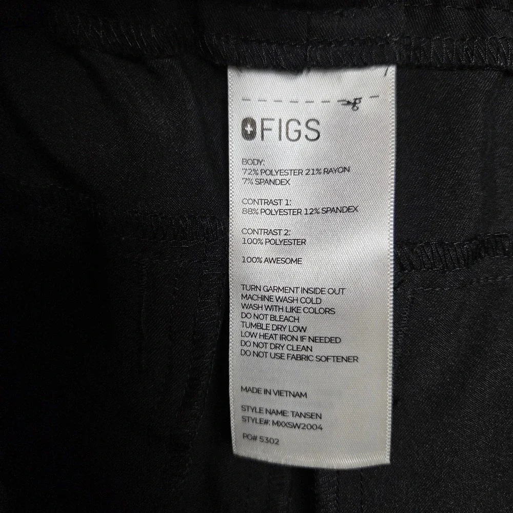 Figs Tansen Jogger Mens Medium Black Scrub Pants MXXSW2004